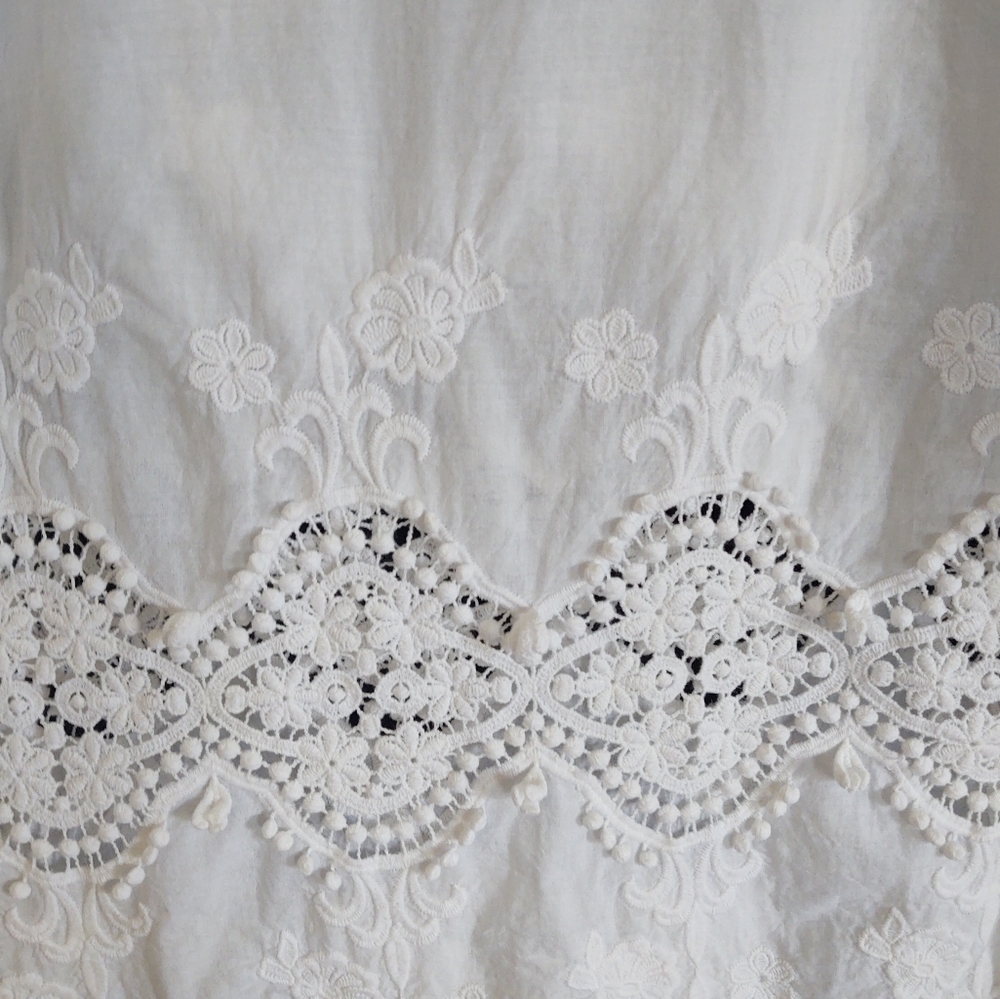 Beautiful white lace blouse - Picture 9 of 15